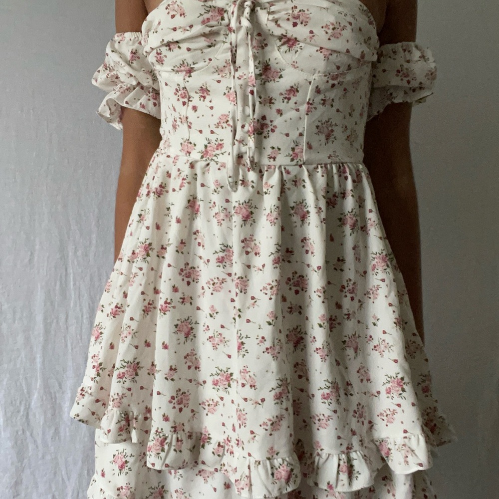 Floral Off-Shoulder Dress